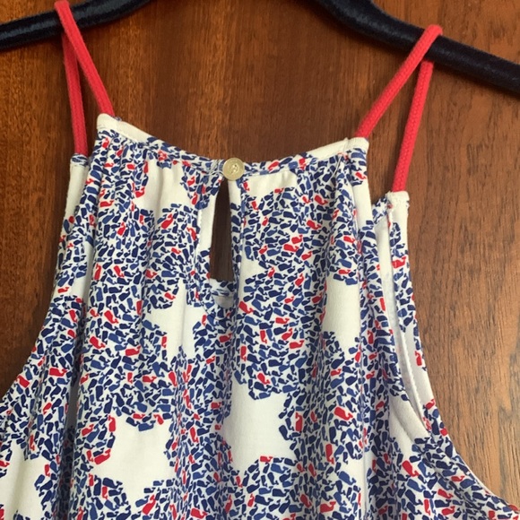 Vineyard Vines Kid’s Star Whale Pattern Halter Dress 4th of July size Med 10-12 - Picture 8 of 9